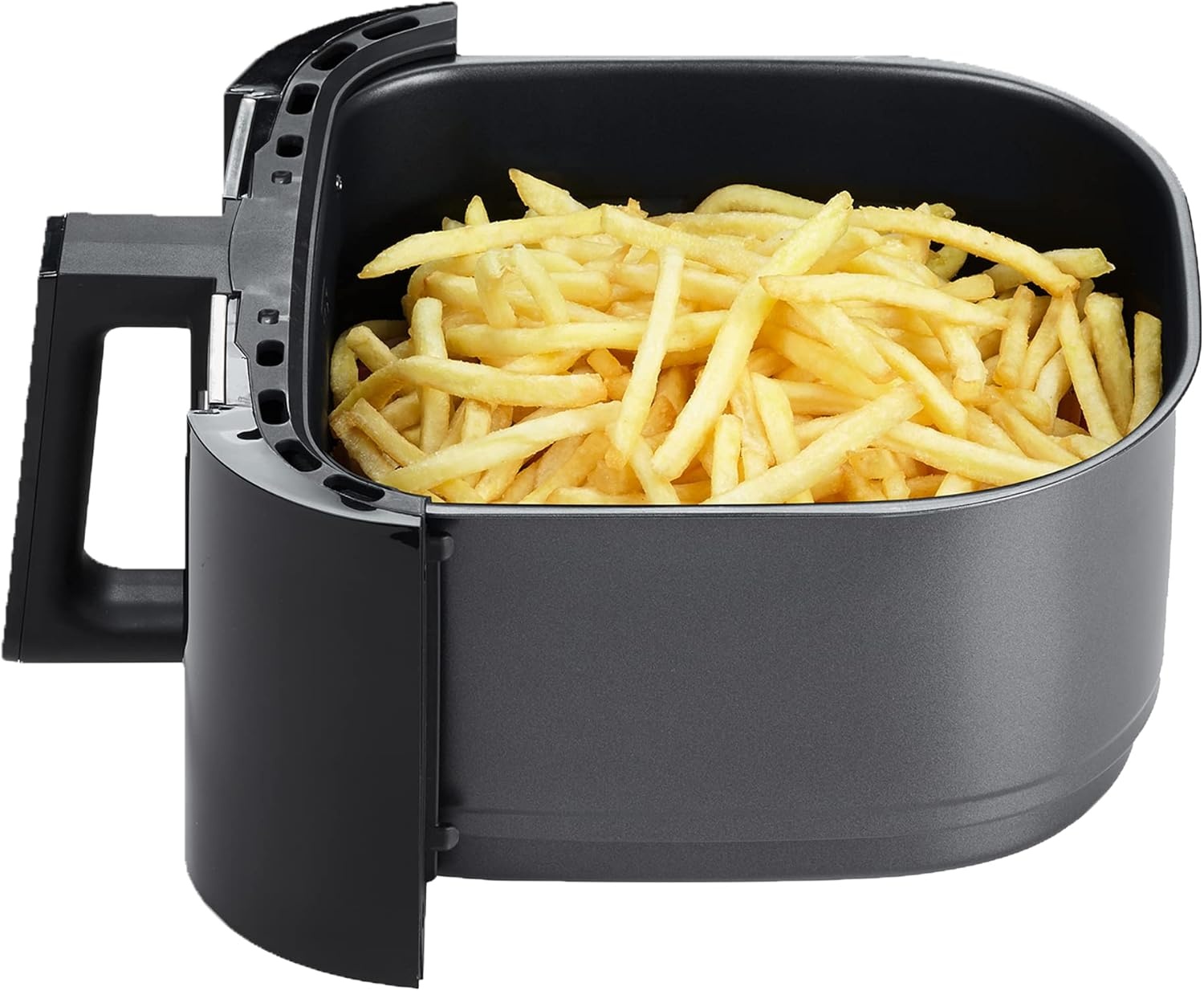 GoWISE USA 7-Quart Air Fryer & Dehydrator – with Ergonomic Touchscreen Display with Stackable Dehydrating Racks with Preheat & Broil Functions + 100 Recipes (Black/Copper))(Black/Copper)