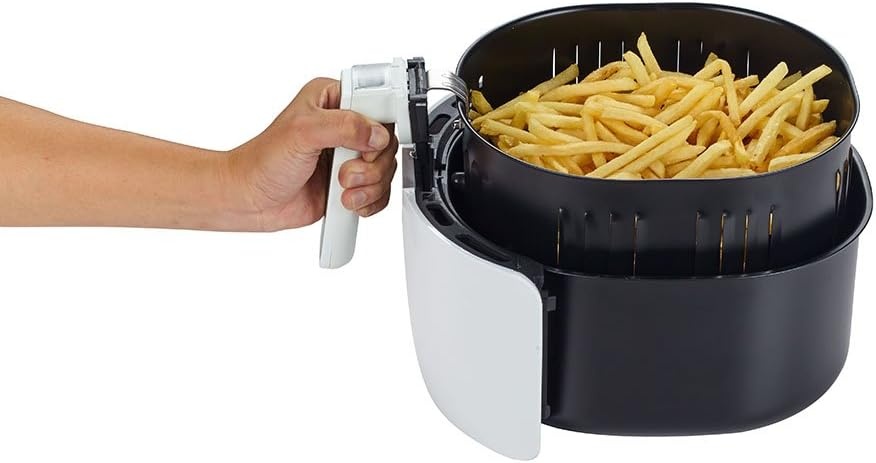 GoWISE USA 5.8-Quarts 8-in-1 Air Fryer XL with 1-Pack Parchment Paper (White)