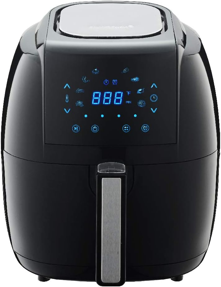 GoWISE USA Air Fryer + Accessories (3.7-QT, Black)