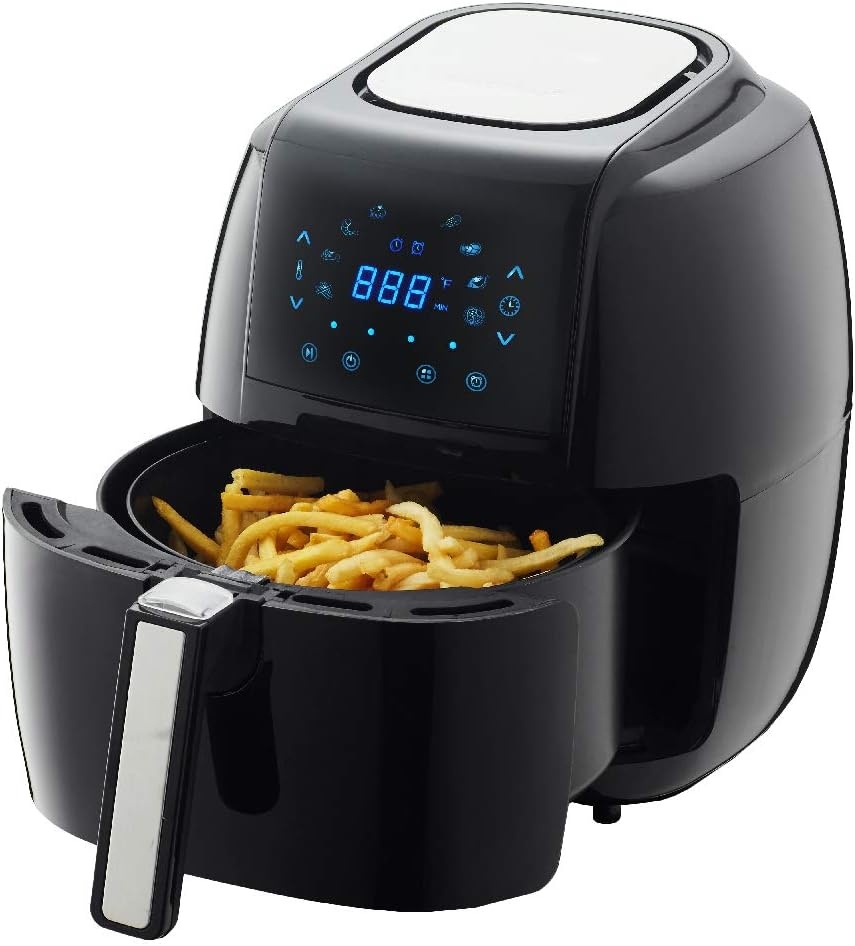 GoWISE USA Air Fryer + Accessories (3.7-QT, Black)