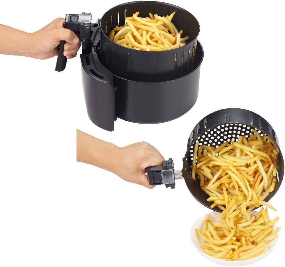 GoWISE USA Air Fryer + Accessories (3.7-QT, Black)
