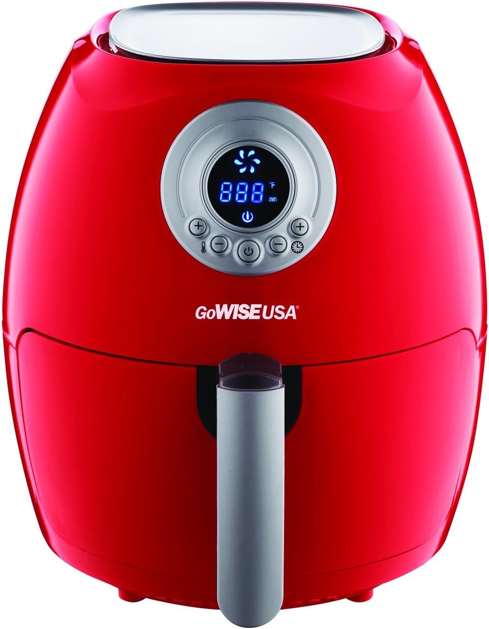 GoWISE USA 2.75-Quarts Air Fryer + 6 Piece Accessory Set (Red)