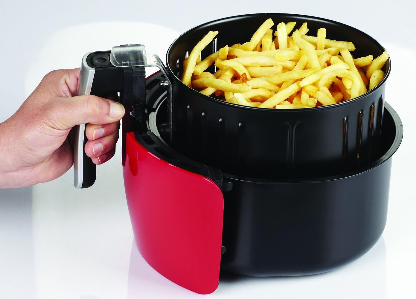 GoWISE USA 2.75-Quarts Air Fryer + 6 Piece Accessory Set (Red)
