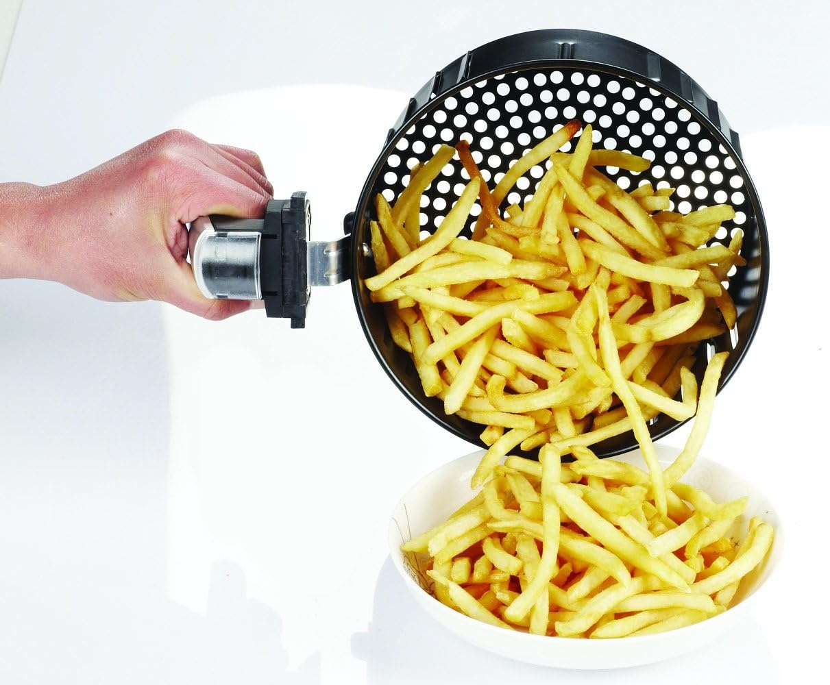 GoWISE USA 2.75-Quarts Air Fryer + 6 Piece Accessory Set (Red)