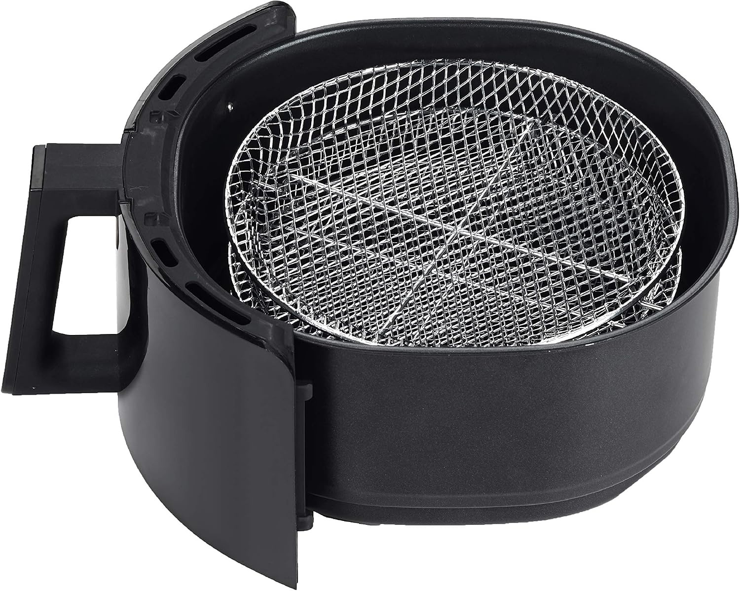 GoWISE 7-Quart Electric Air Fryer with Dehydrating Function and 3 Stackable Racks + 1-Pack of Parchment Paper, LED Digital Touchscreen with 8 Functions + 100 Recipes (Black/Copper)