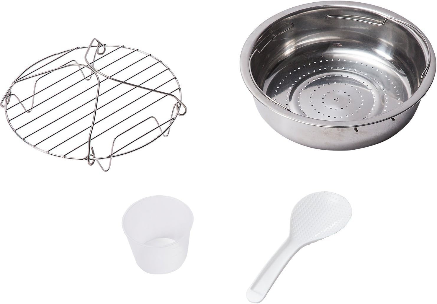 GoWISE USA GW22712 12-in-1 Multi-Use Electric Pressure Cooker with Stainless Steel Pot Measuring Cup, Spoon, Steam Rack and Basket, 8-Qt(Copper)