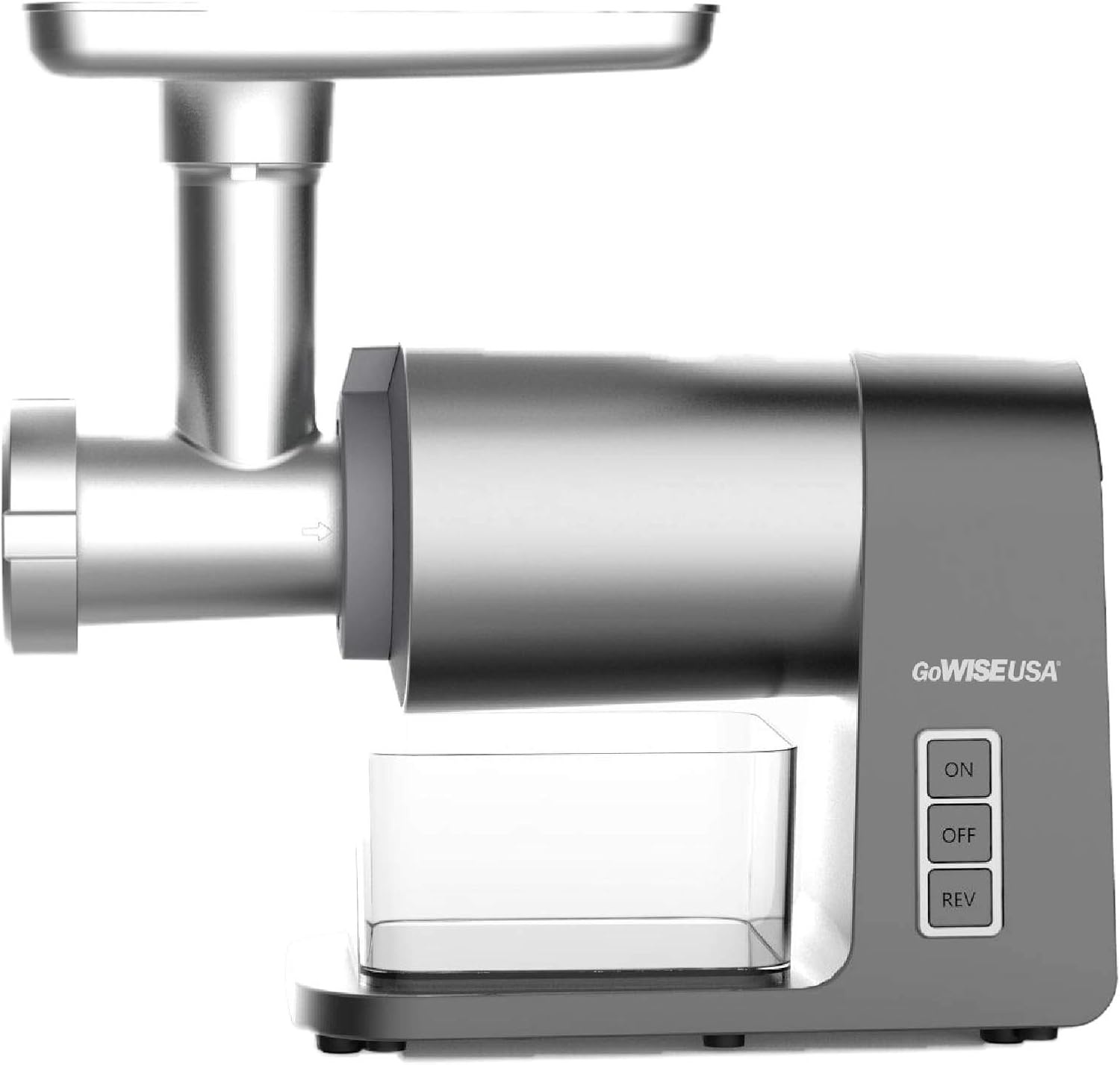 GoWISE USA Electric Meat Grinder, Heavy Duty 2000-Watt Max Grinder with DC Motor, Sausage Maker, Kibbe Kit with 3 Cutting Plates, Stainless Steel Cutting Blade + Recipe Book, GW88012