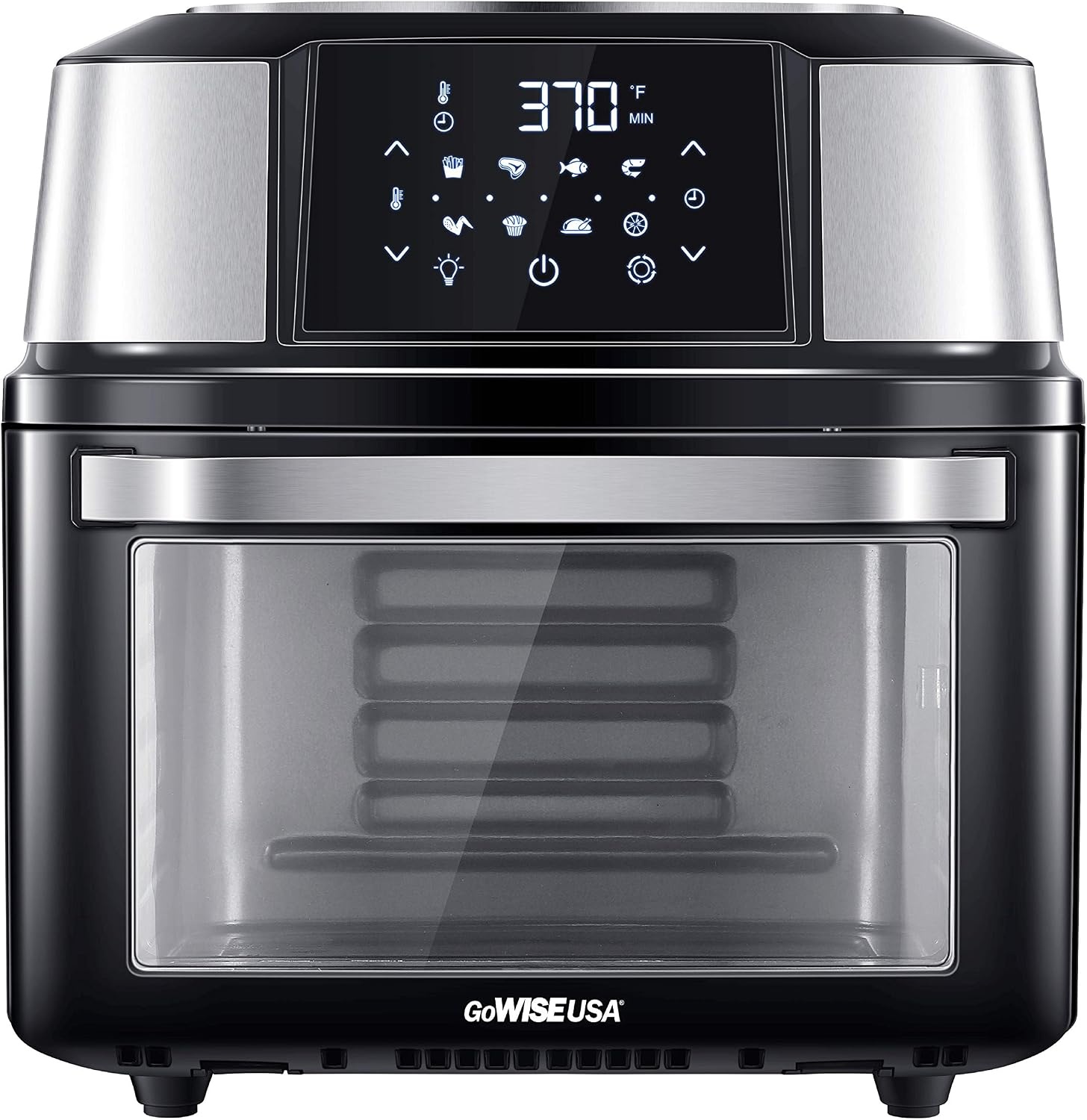 GoWISE USA 17-Quart Air Fryer & Food Dehydrator – 5 Drying Trays plus 6 Additional Accessories – Perfect for Drying Beef Jerky, Herbs, Fruit, Vegetables, Dog Treats(Air Fryer)