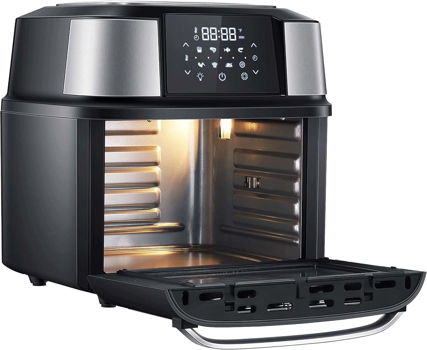 GoWISE USA 17-Quart Air Fryer & Food Dehydrator – 5 Drying Trays plus 6 Additional Accessories – Perfect for Drying Beef Jerky, Herbs, Fruit, Vegetables, Dog Treats(Air Fryer)