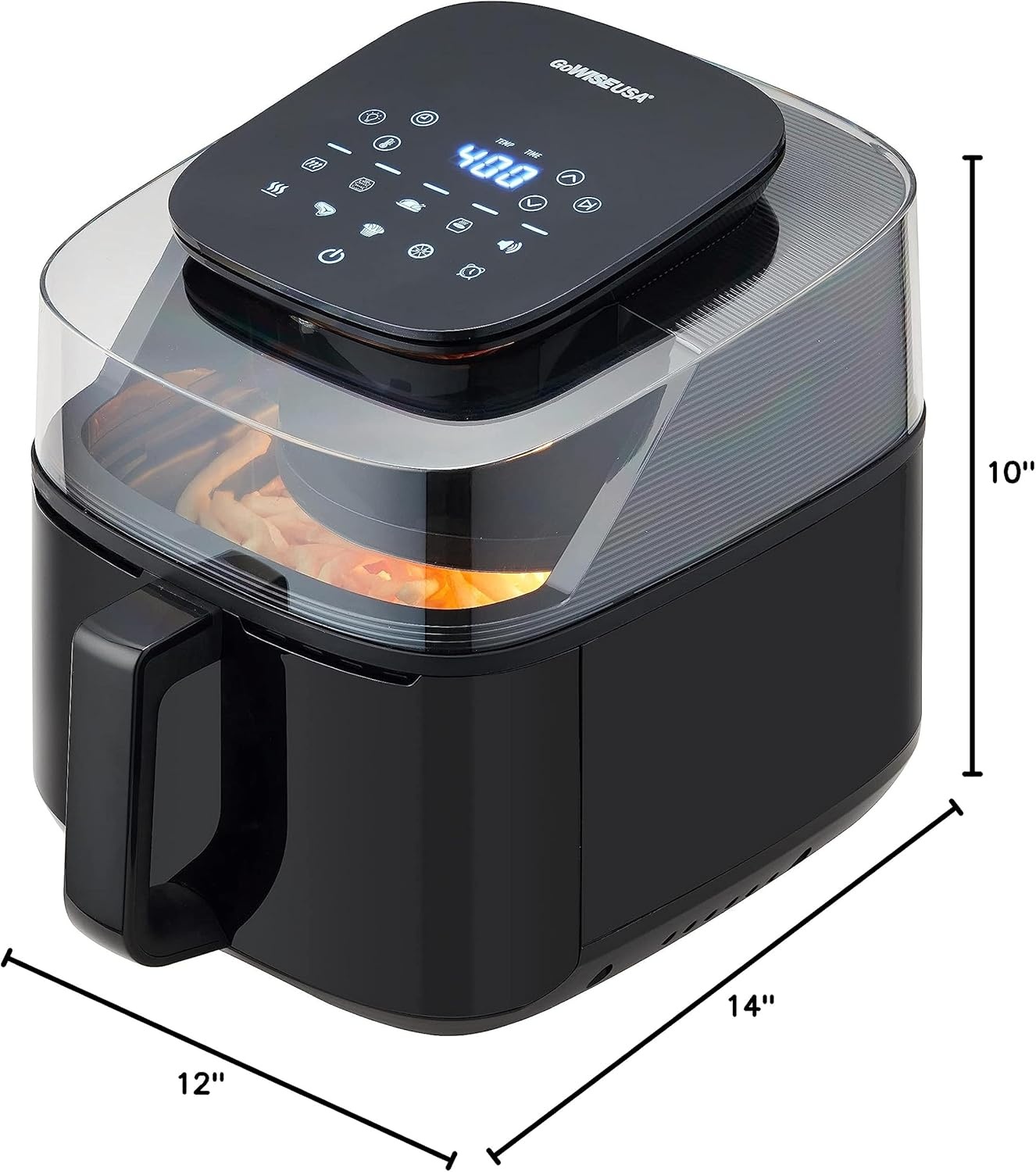 GoWISE USA 5.5 Quart Air Fryer with 180° Viewing Window